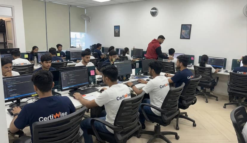 Hands-on lab practice at Certiwise training institute Mohali